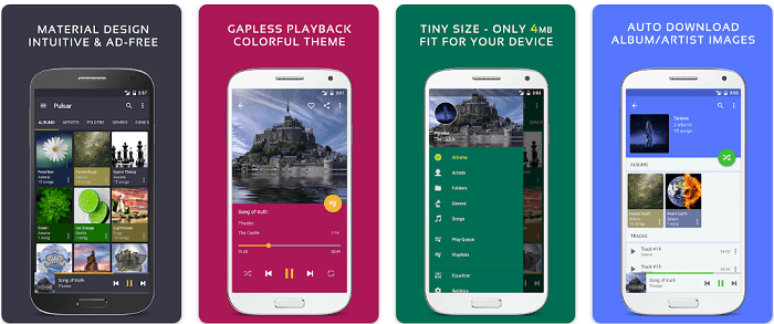 Pulsar Music Player feature