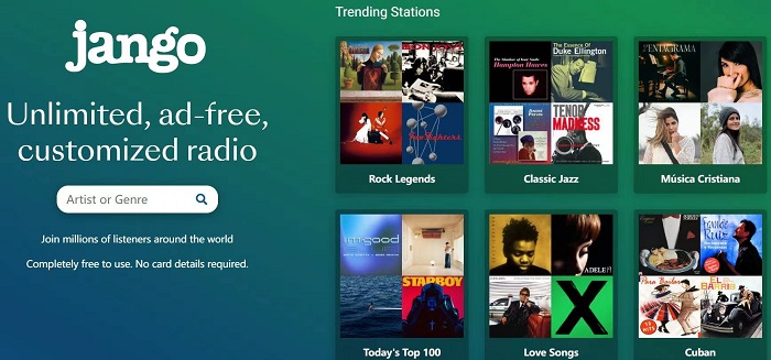 jango radio features